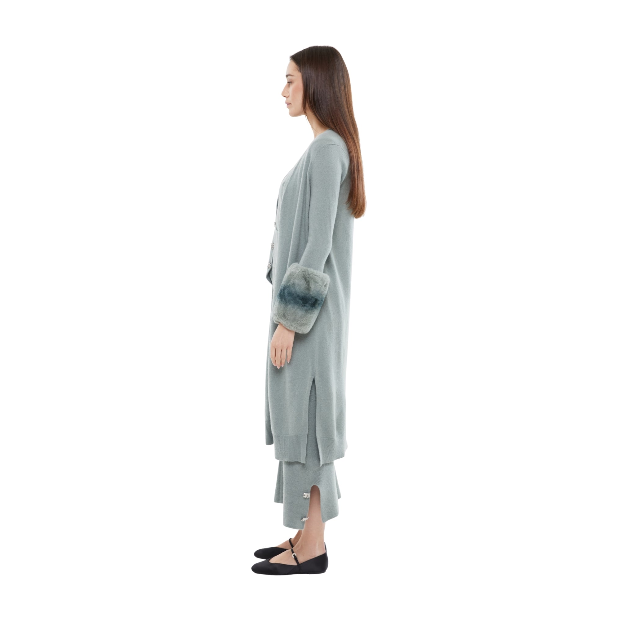 The Long Cuff Cardigan in Meadow