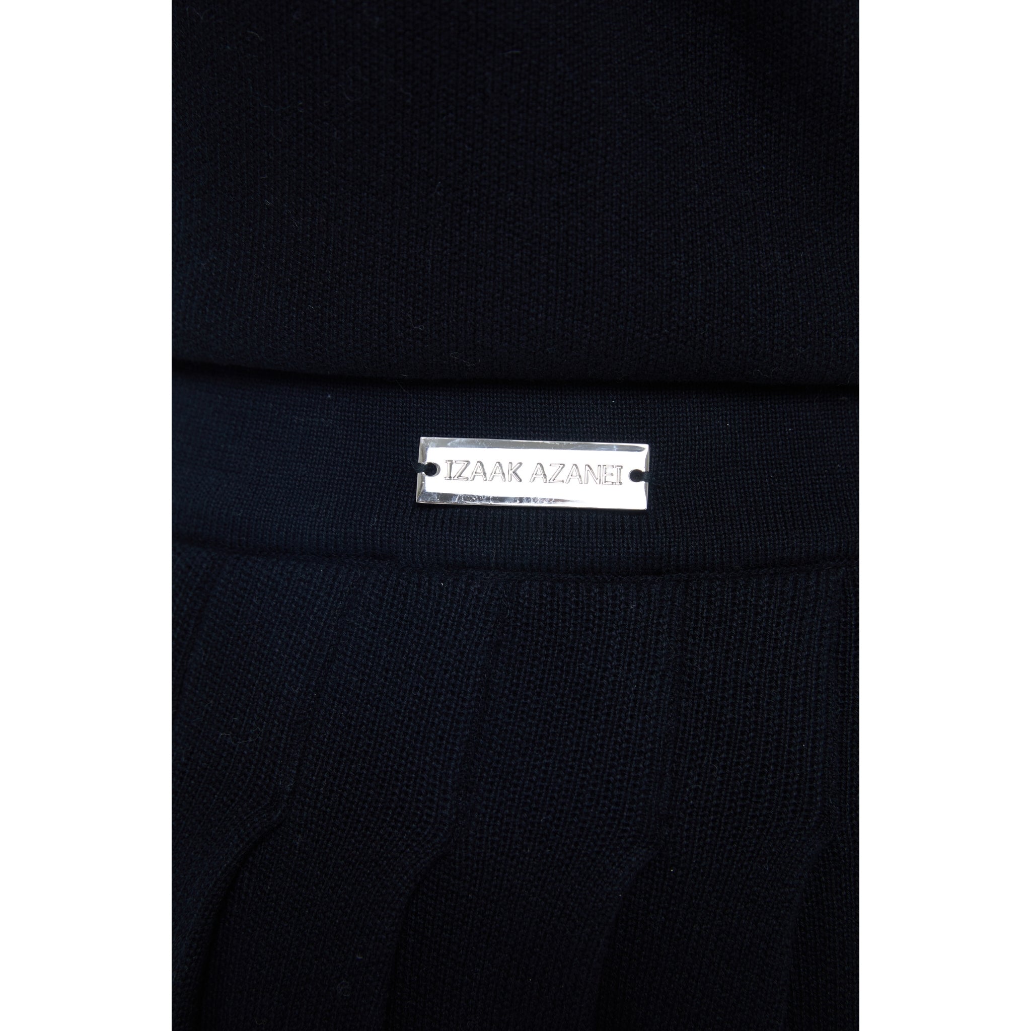 The Pleated Mini Skirt in Black