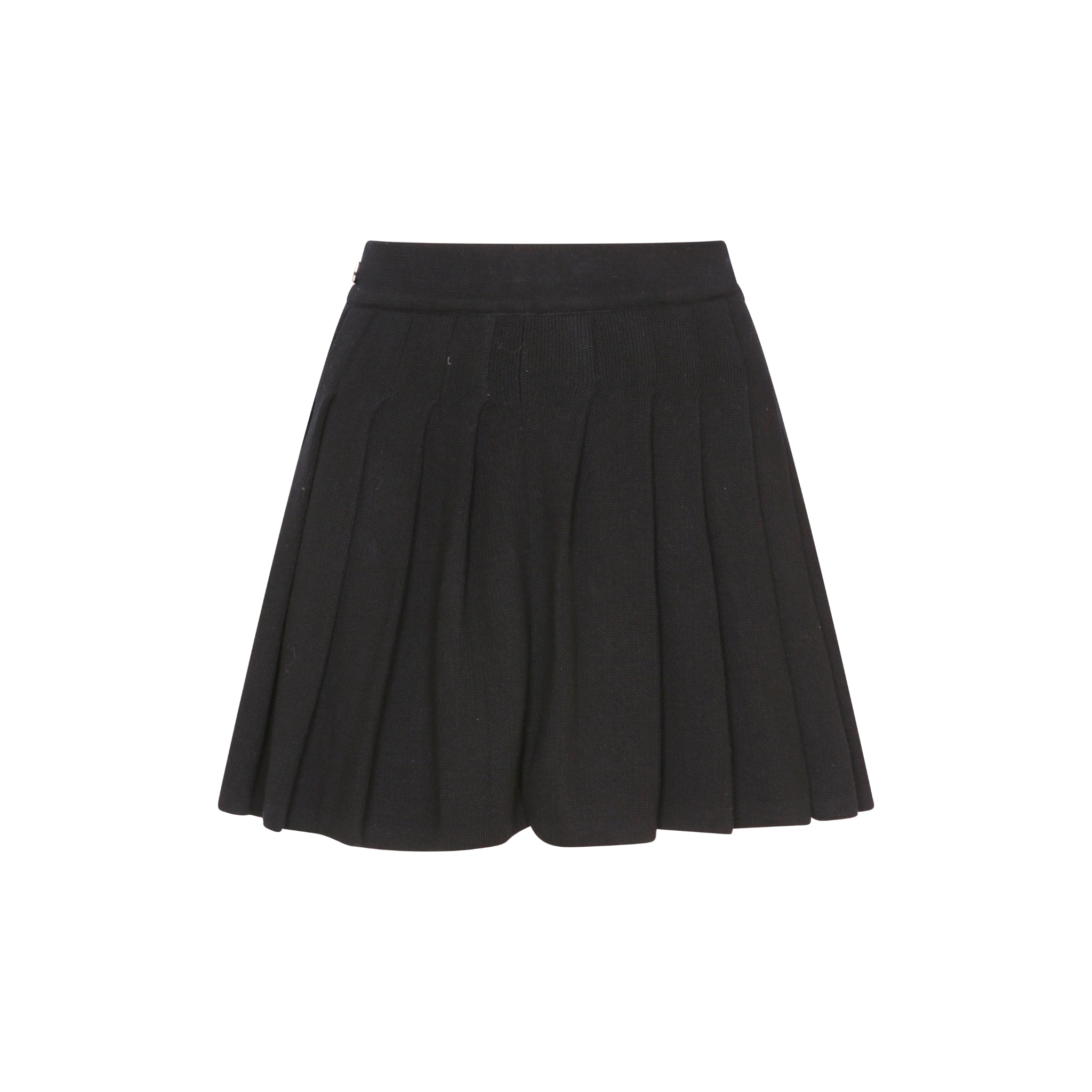 The Pleated Mini Skirt in Black