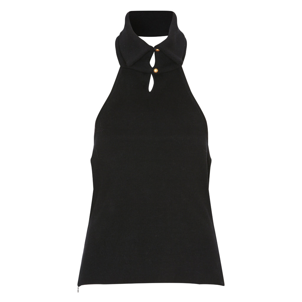 The Collar Detail Bandeau in Black