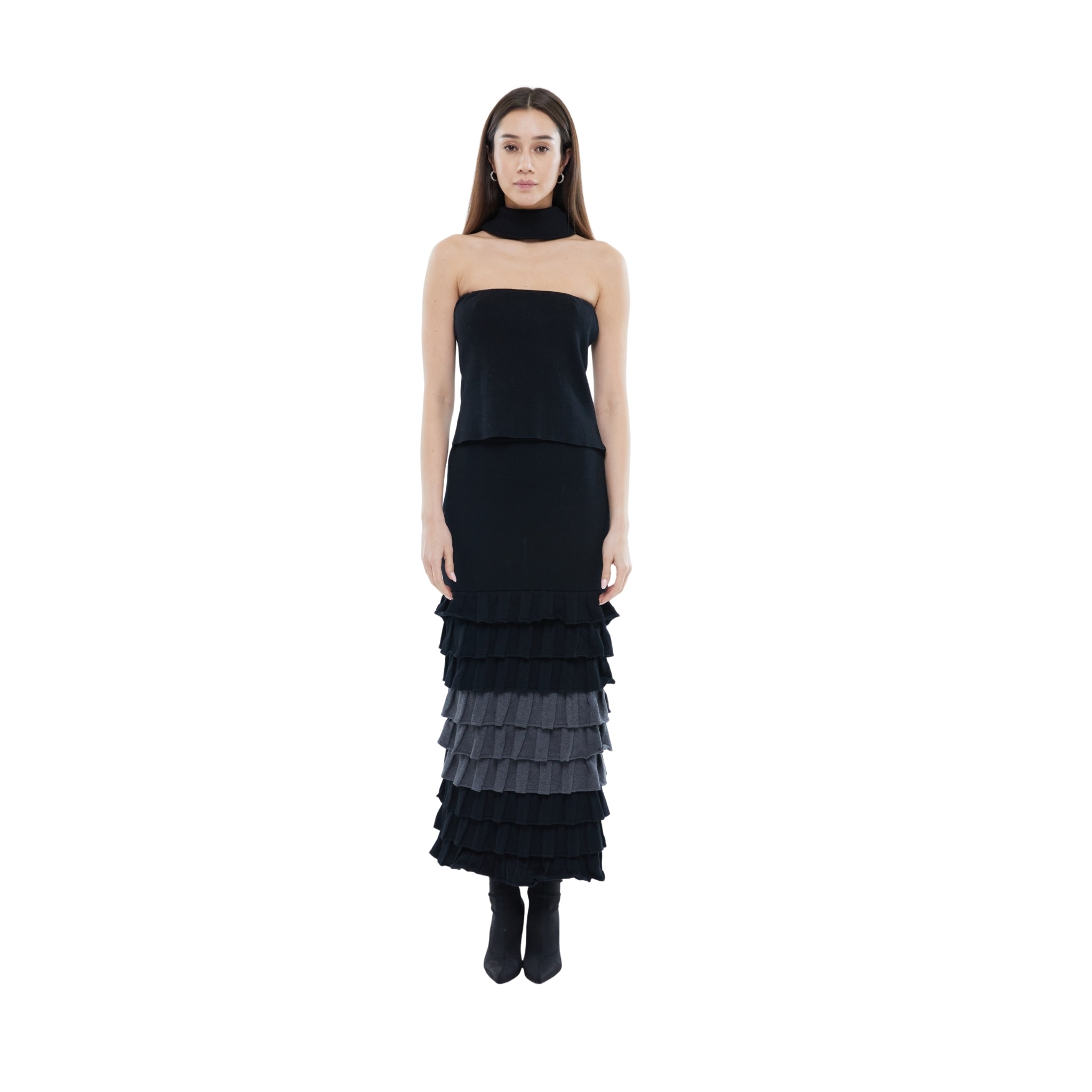 The Collar Detail Bandeau in Black