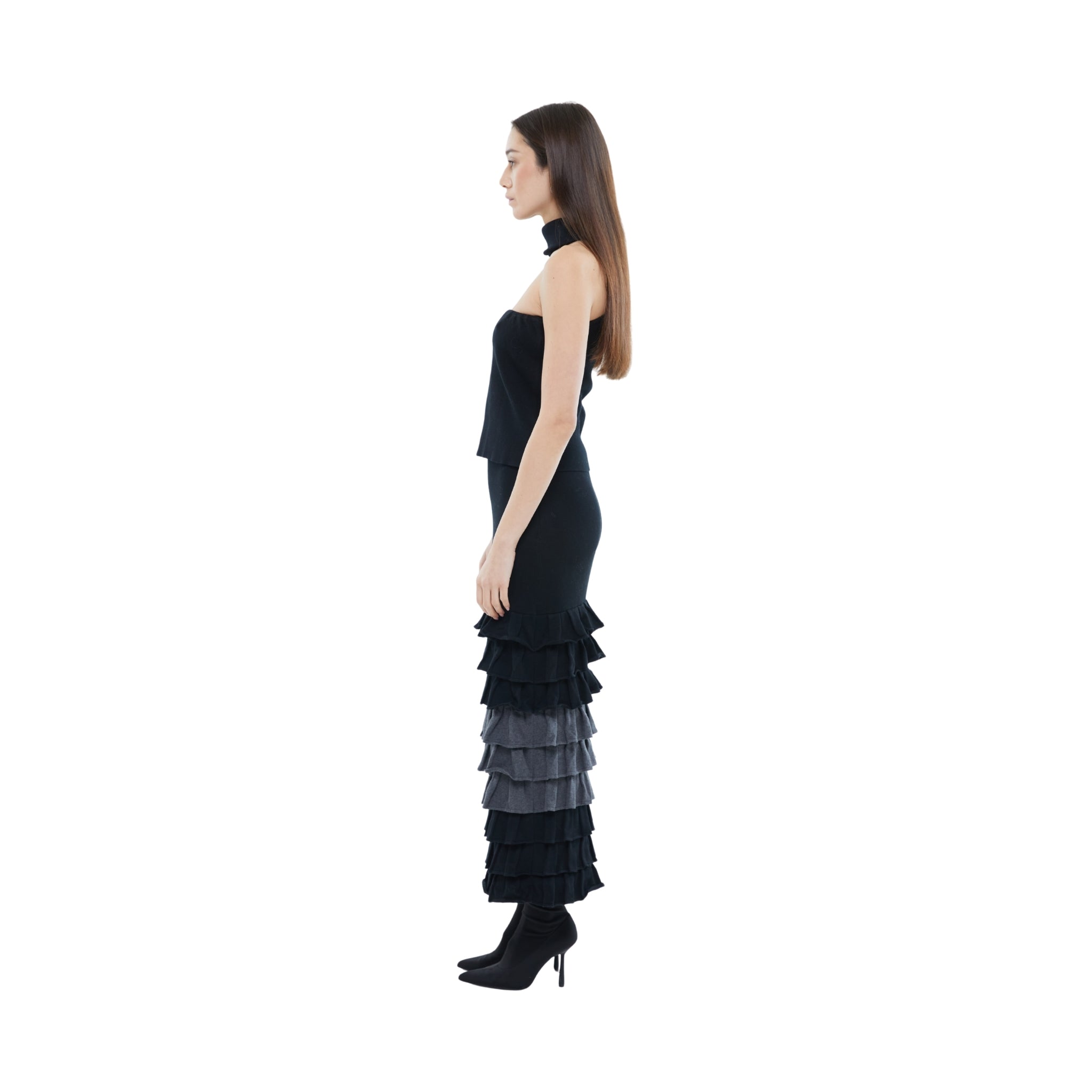 The Collar Detail Bandeau in Black