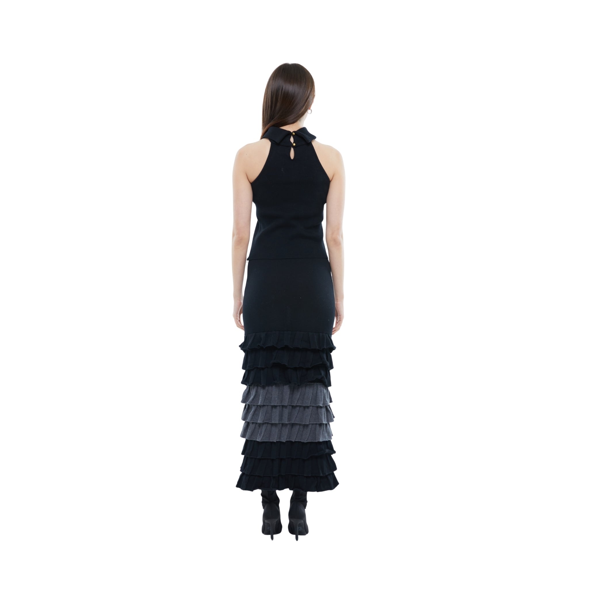 The Collar Detail Bandeau in Black