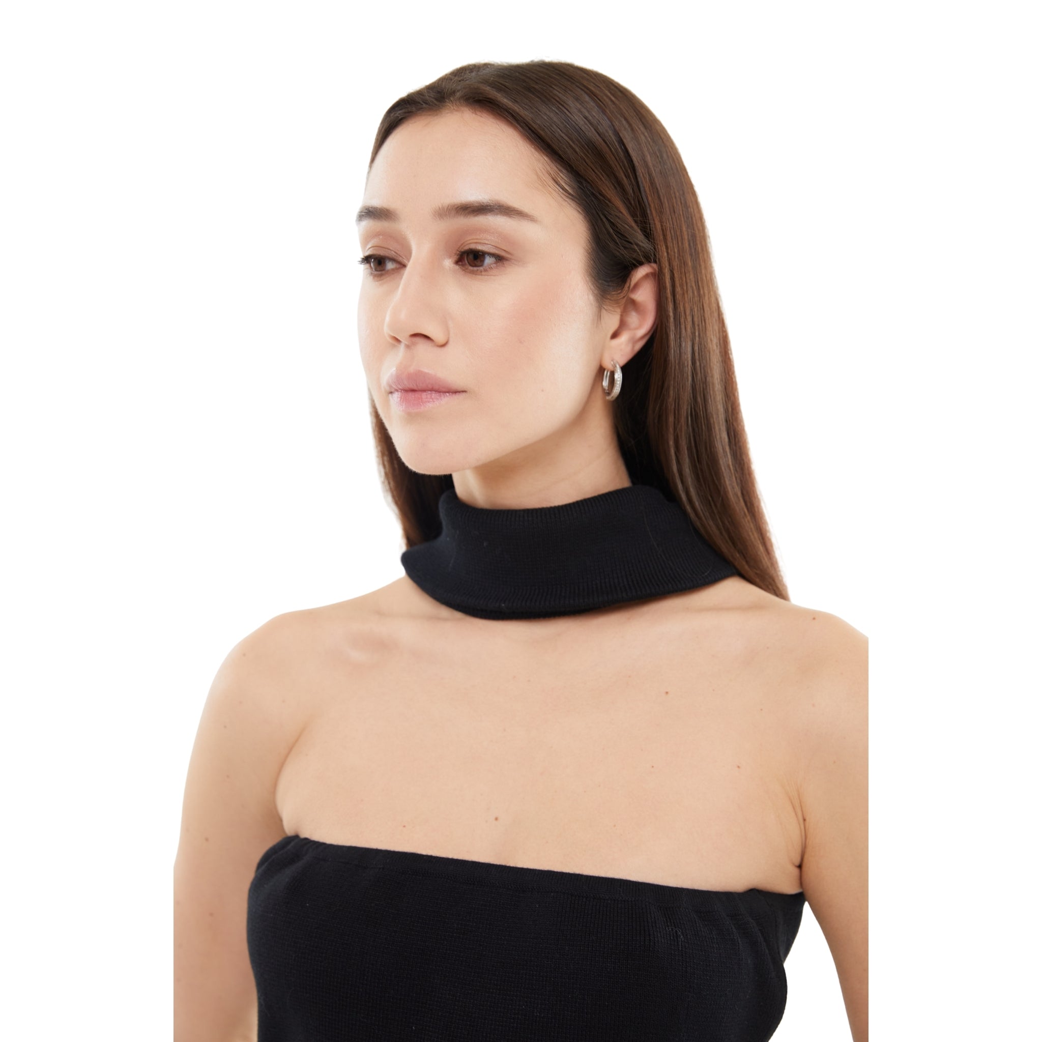 The Collar Detail Bandeau in Black