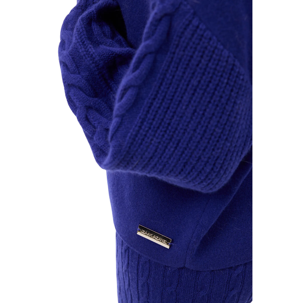 The Collar Jacket with Cable Sleeves