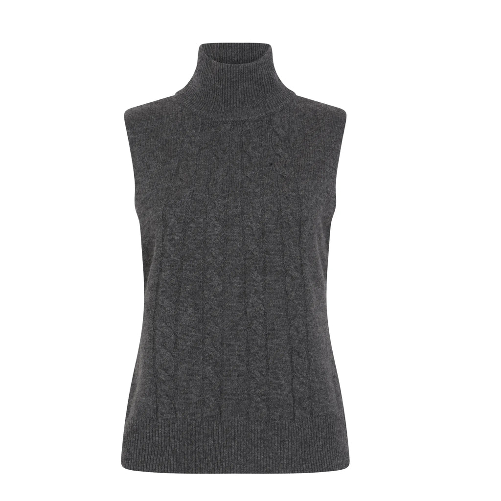 The High Neck Sleeveless Polo