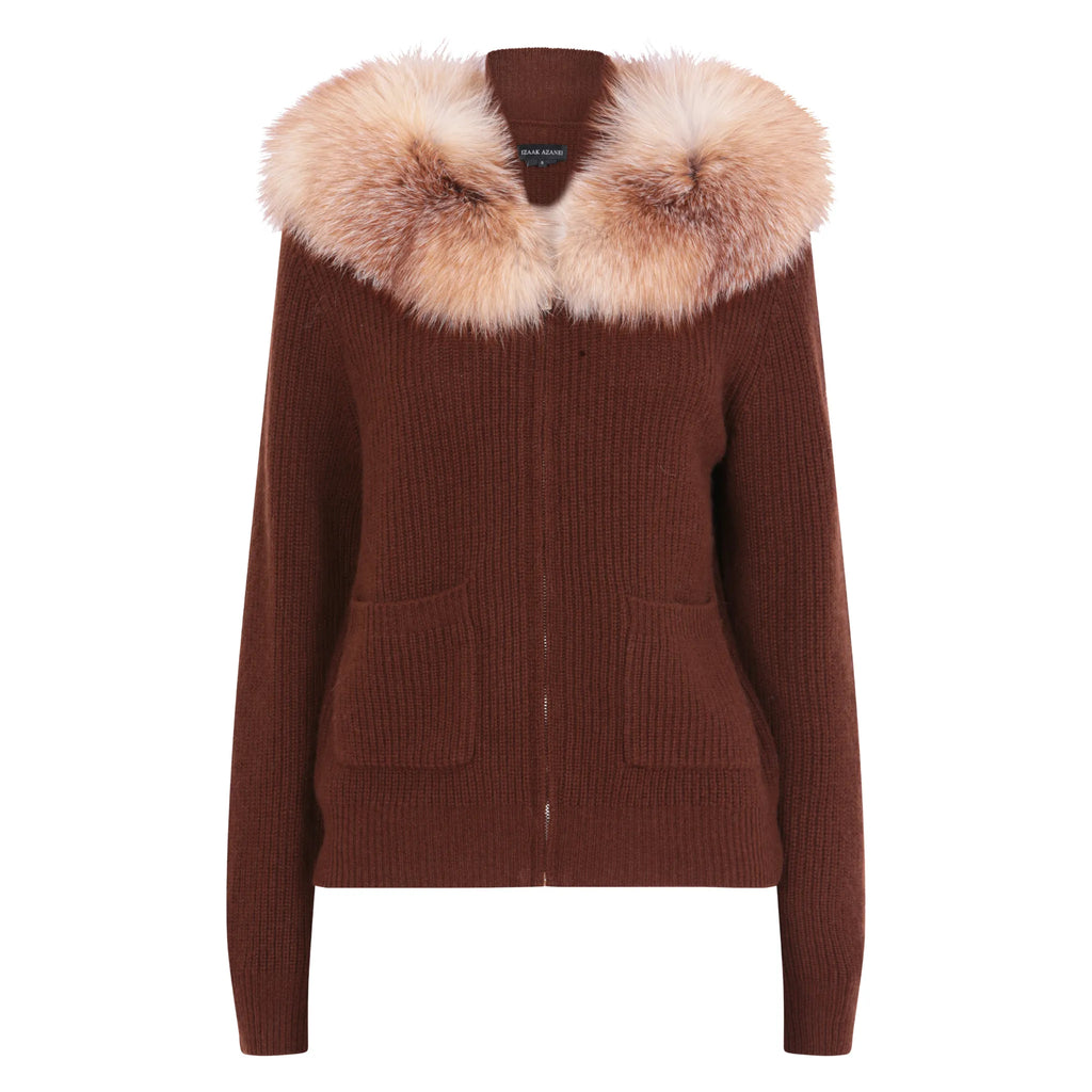 The Zip Up Cardigan with Collar Detail
