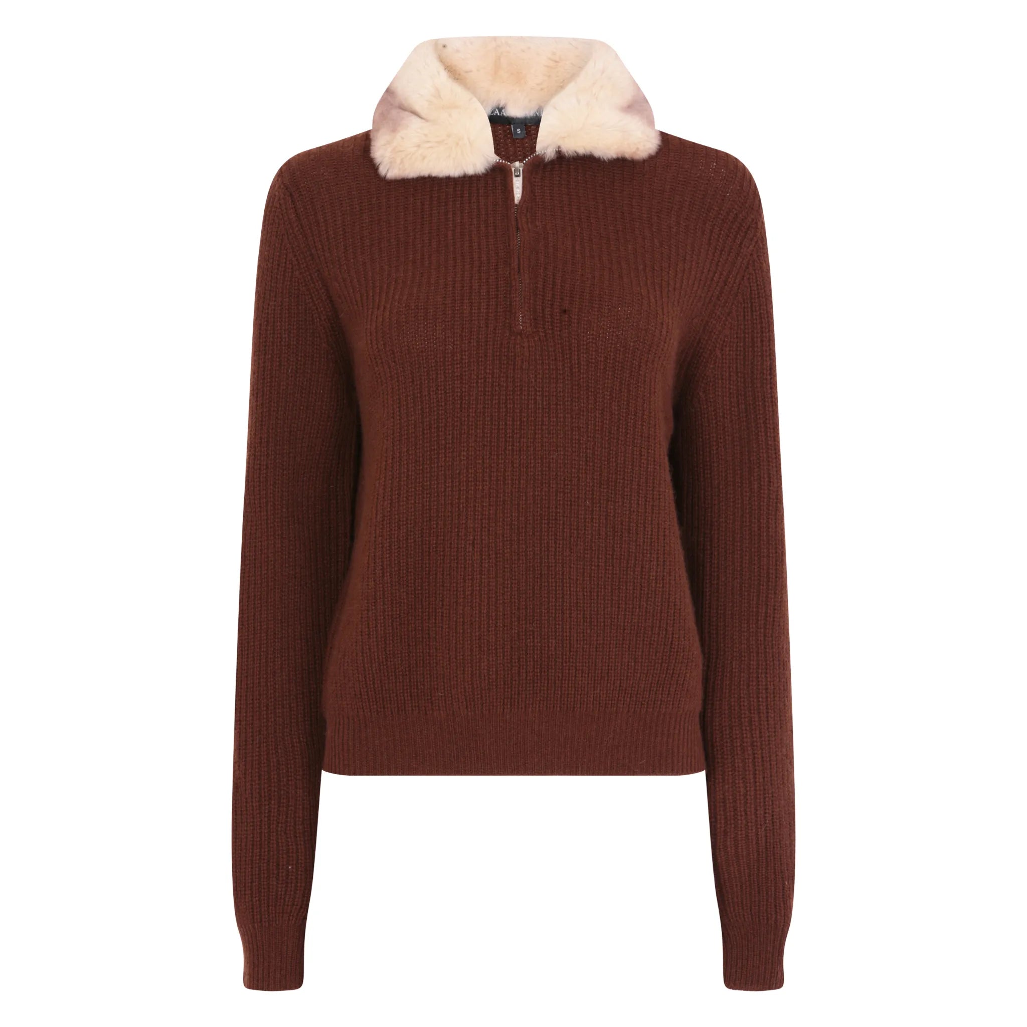 The Zip Up Sweater With Internal Fur Lining