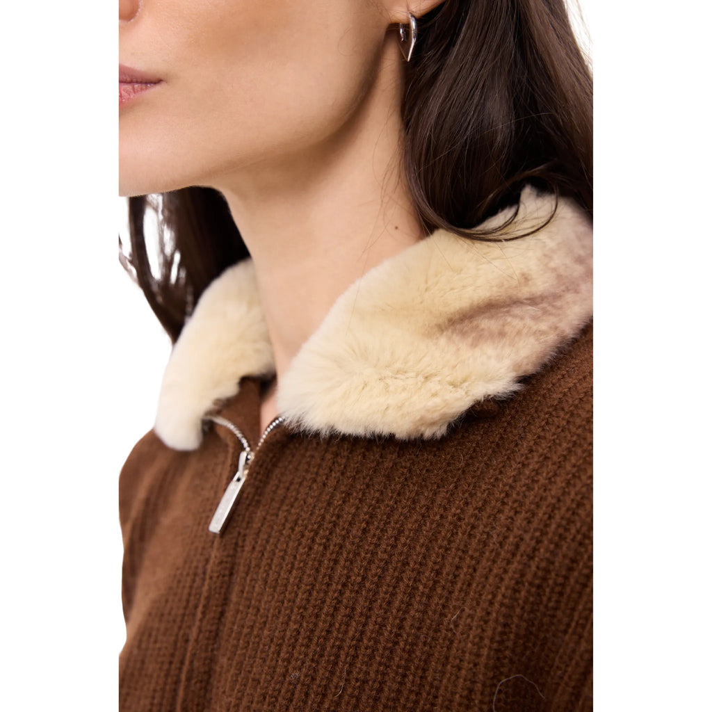 The Zip Up Sweater With Internal Fur Lining