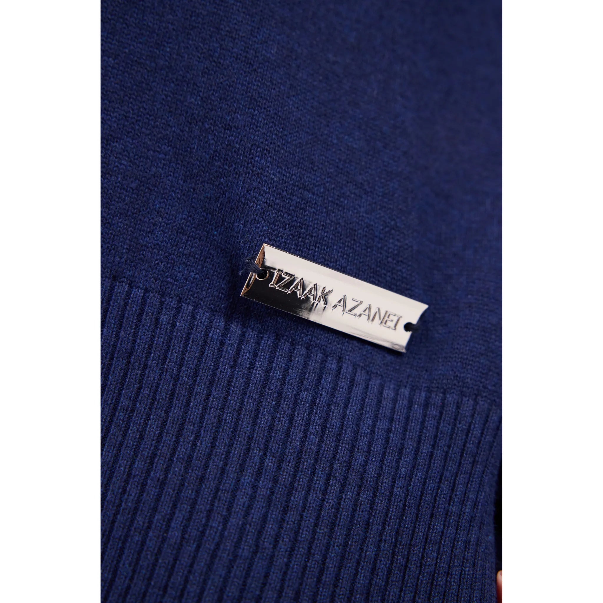 The Polo Neck Sweater With Feather Cuffs