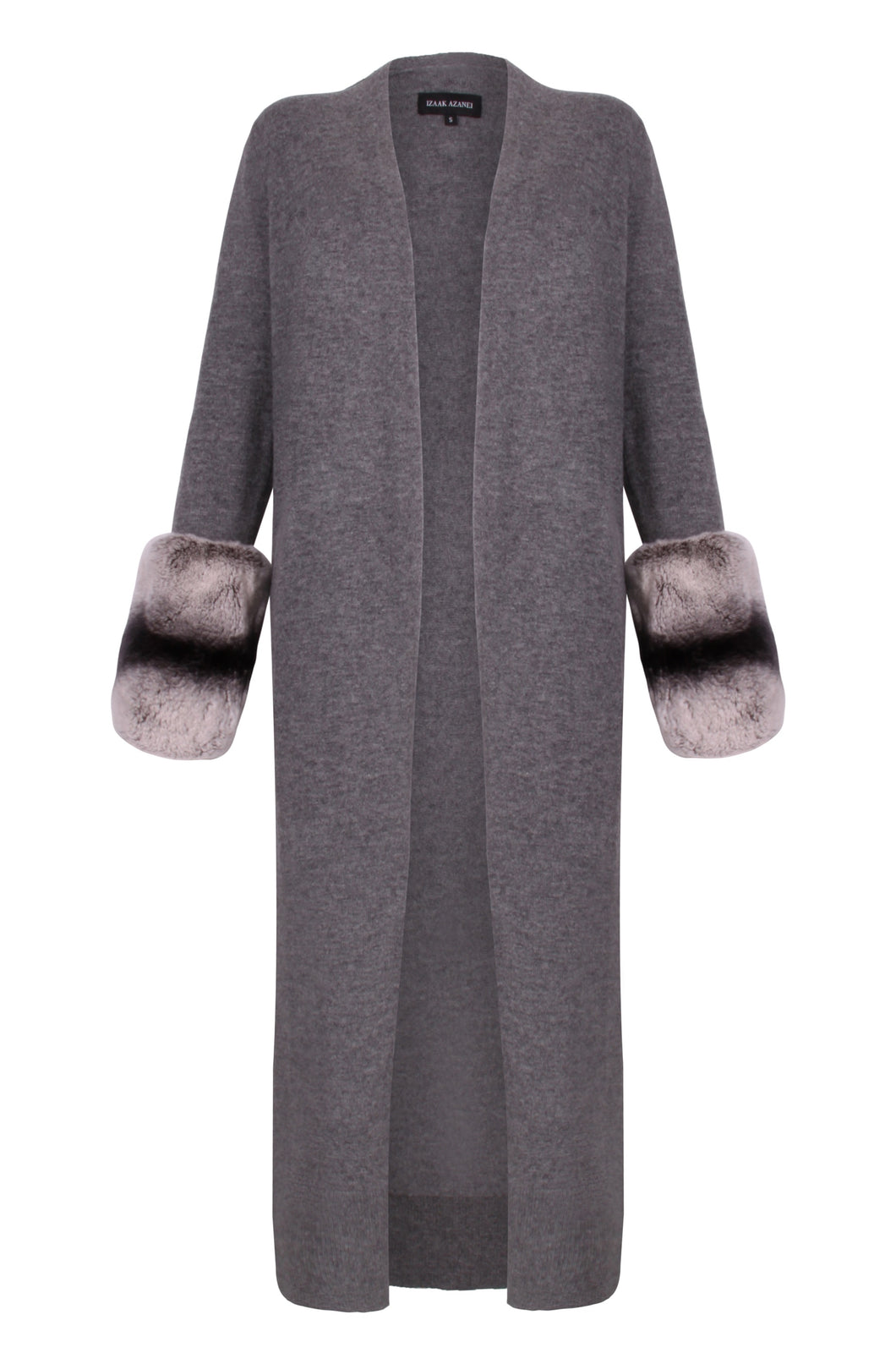 Charcoal Grey Long Cuff Cardigan