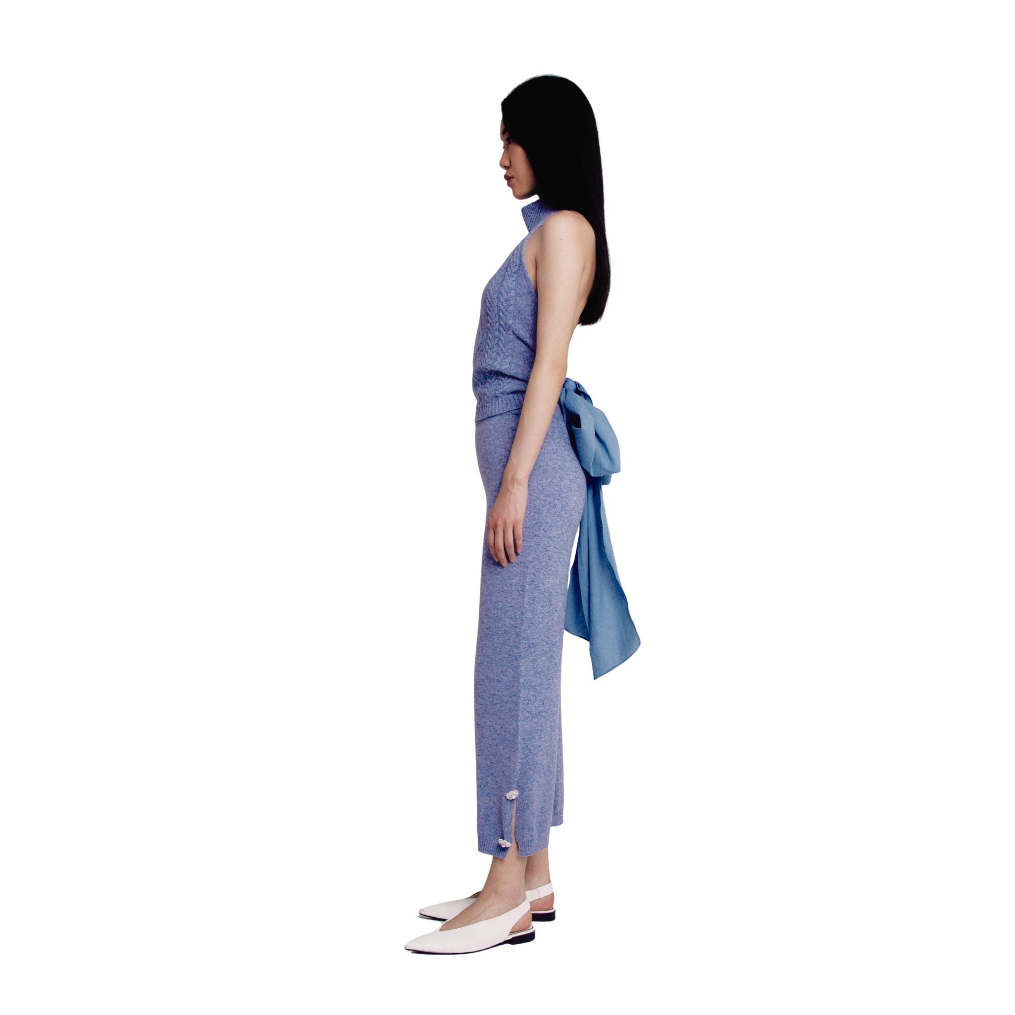Grey Cropped Extra Thin Culottes