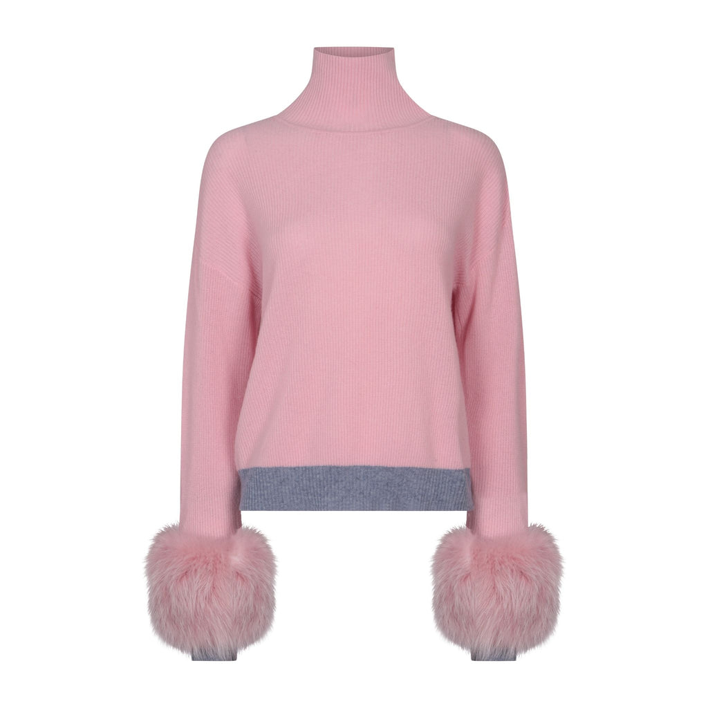 Colour Block Shoulder Zip Sweatshirt