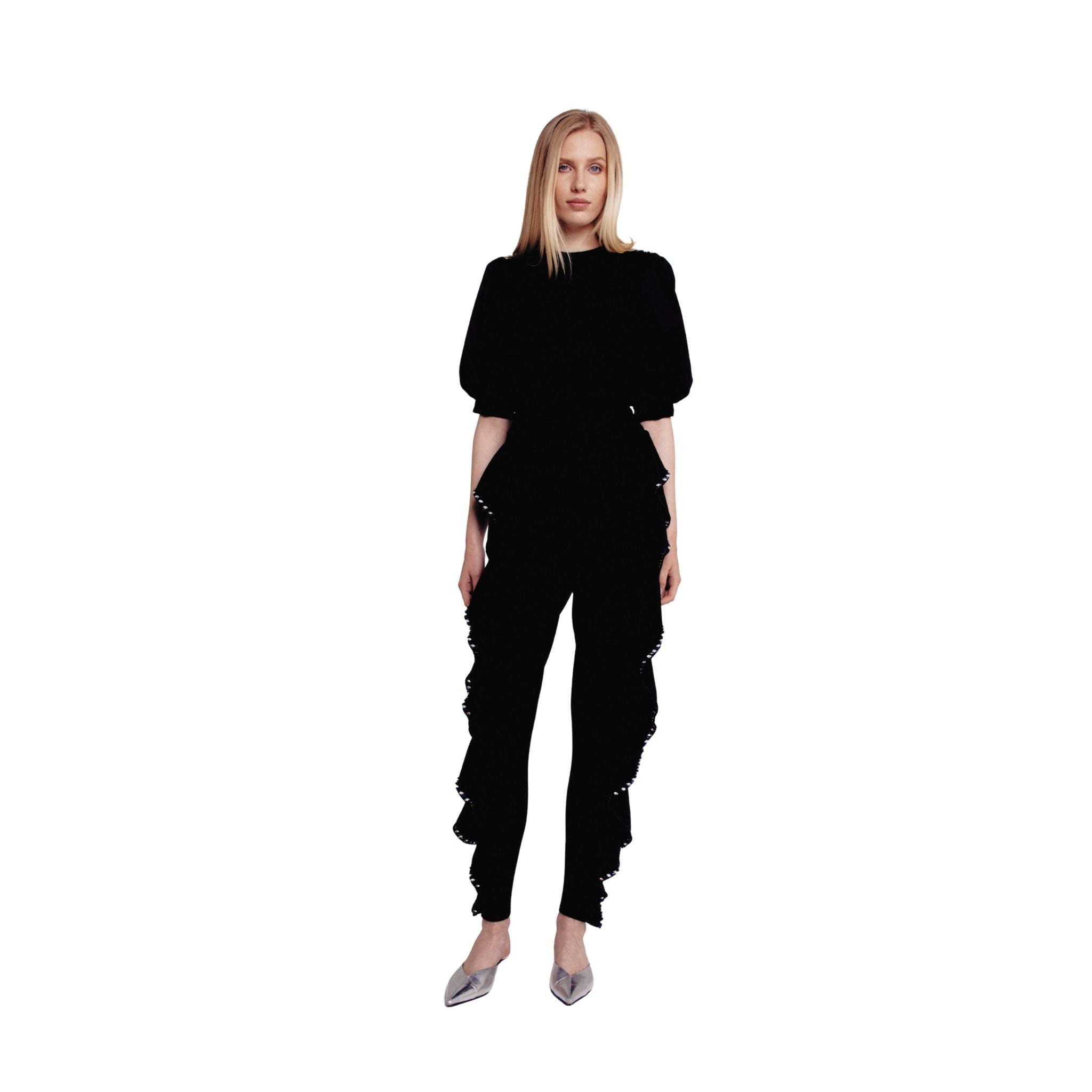 Black Voluminous Pants