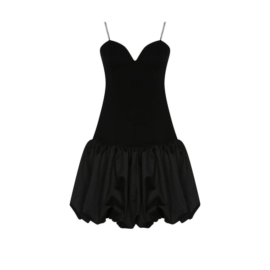 Black Long Ruffle Dress