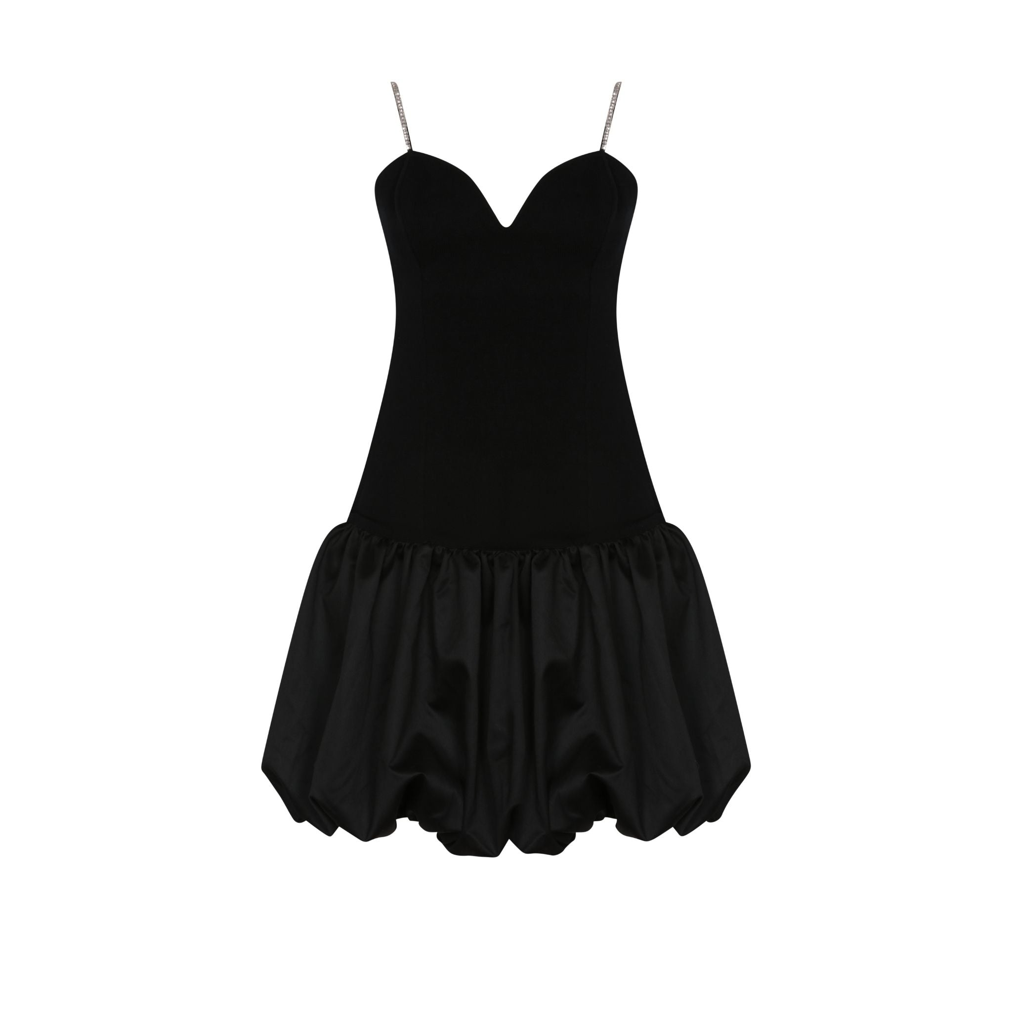 Black Long Ruffle Dress
