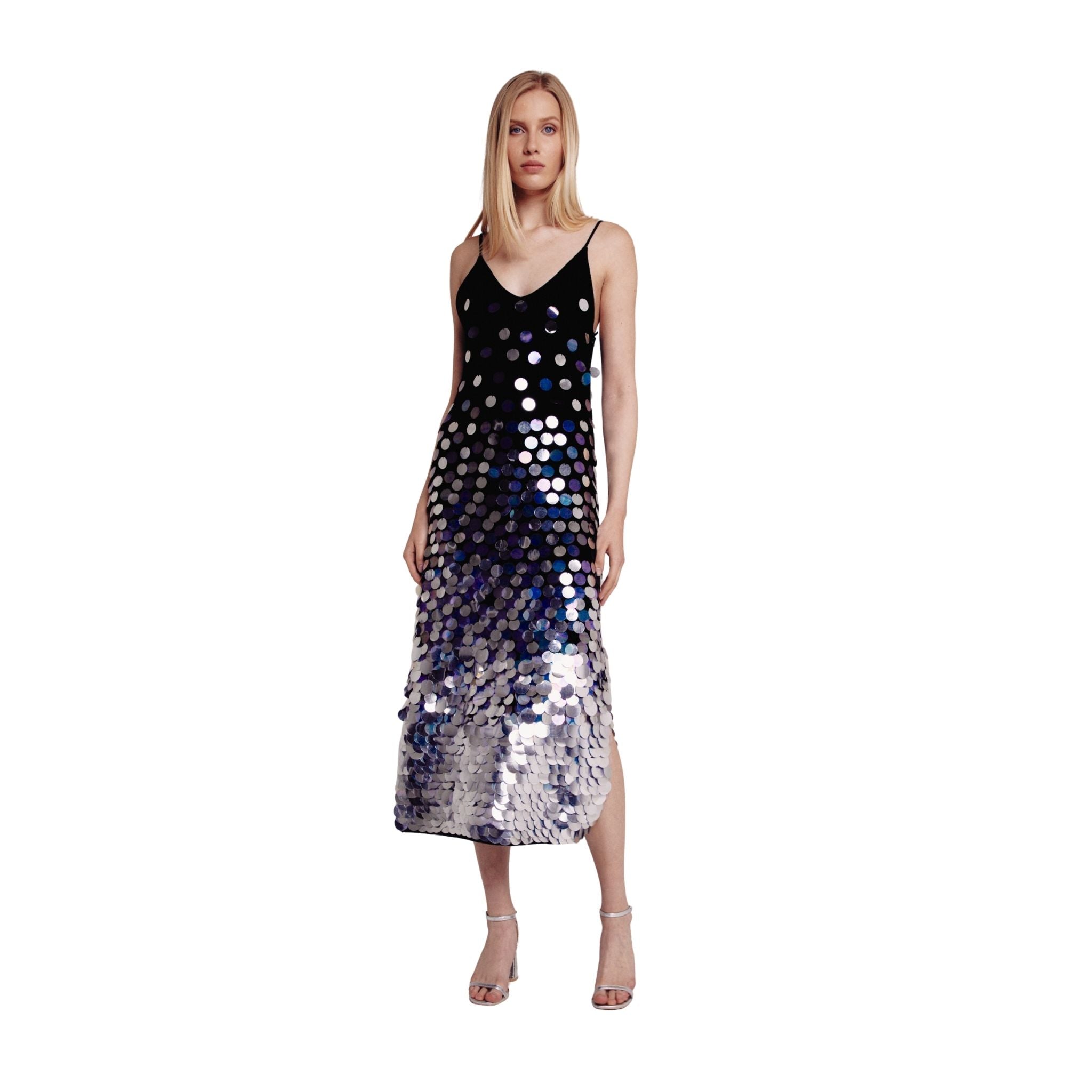 Black Sequined Dress