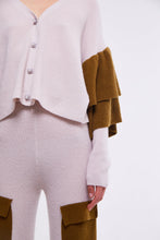 Load image into Gallery viewer, Colour Block Cargo Pants in Oyster and Monk
