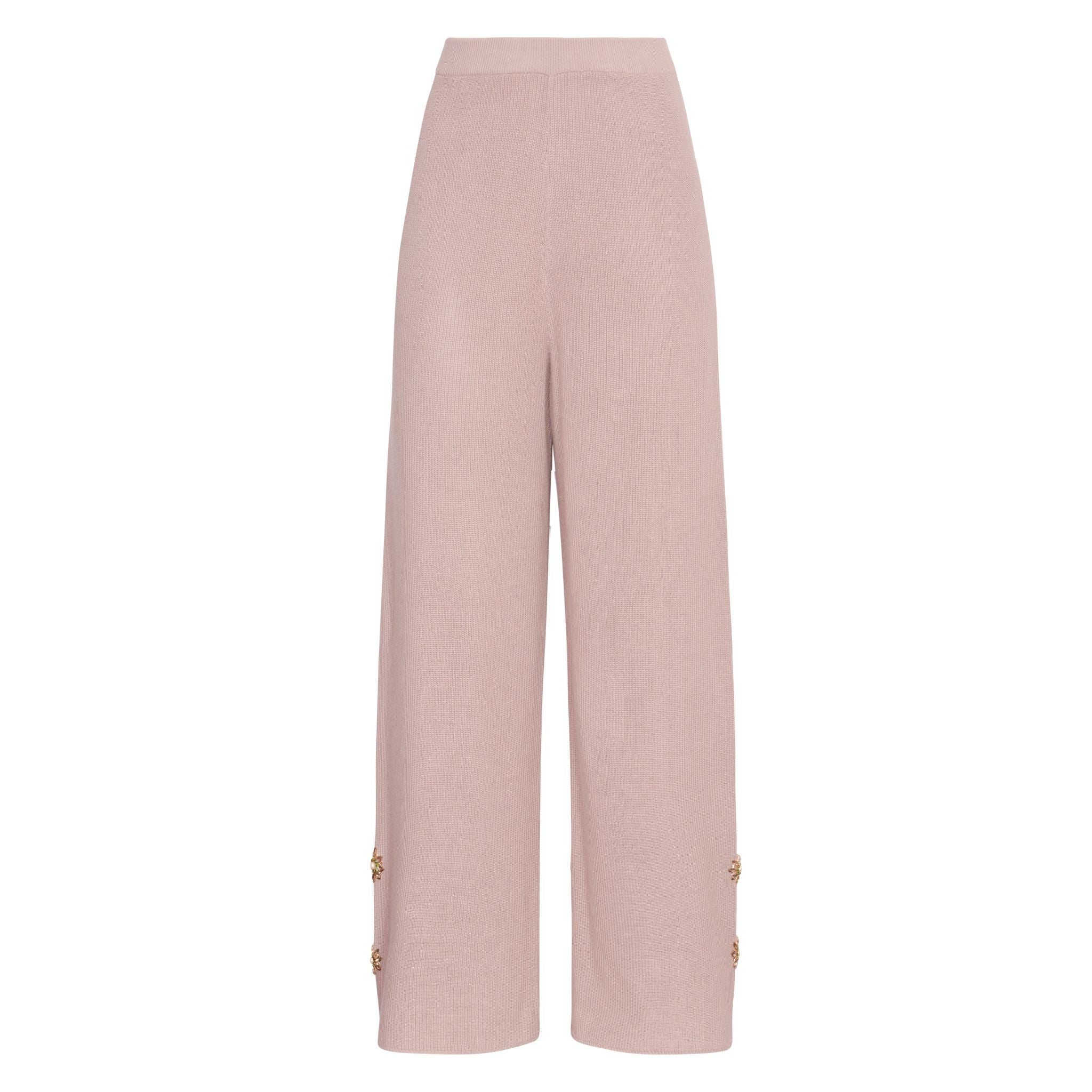 Embellished Pants in Light Stone
