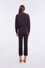 Load image into Gallery viewer, Cable Knit Pants in Chestnut
