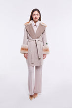 Load image into Gallery viewer, Beige Loro Piana Coat with Collar and Cuffs
