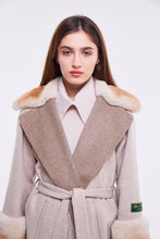 Load image into Gallery viewer, Beige Loro Piana Coat with Collar and Cuffs

