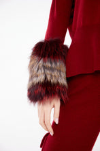 Load image into Gallery viewer, Crimson Round Neck Sweater with Cuffs
