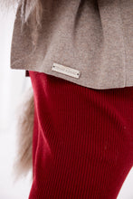 Load image into Gallery viewer, Cable Knit Jacket with Shearling Collar &amp; Cuffs in Rice Flower
