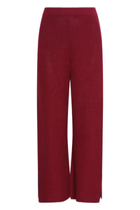 Wide Leg Pants in Ruby