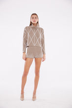 Load image into Gallery viewer, Embellished Hot Pants in Taupe
