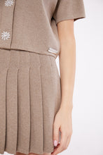 Load image into Gallery viewer, Pleated Mini Skirt in Taupe
