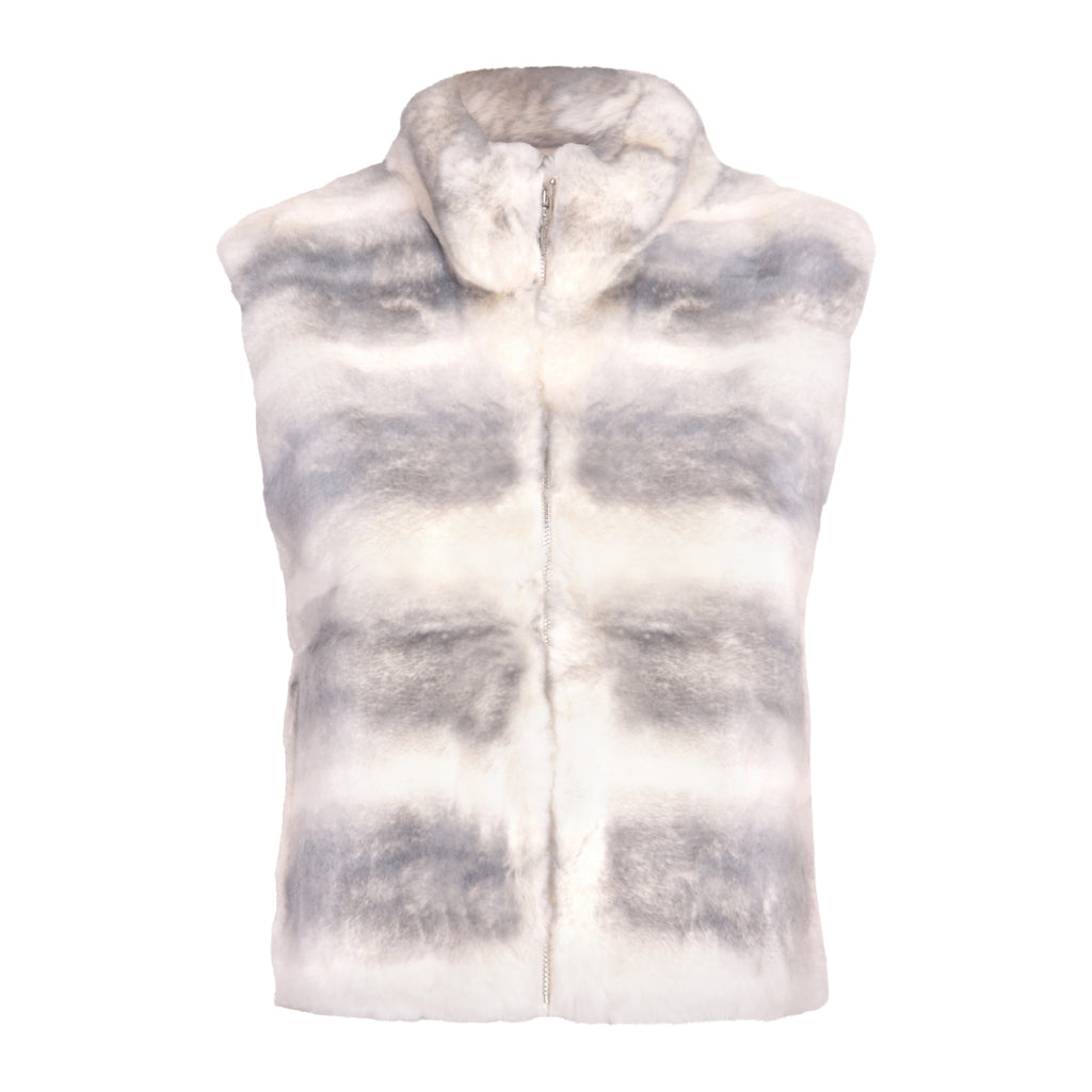 The Zip Up Gilet in Ivory