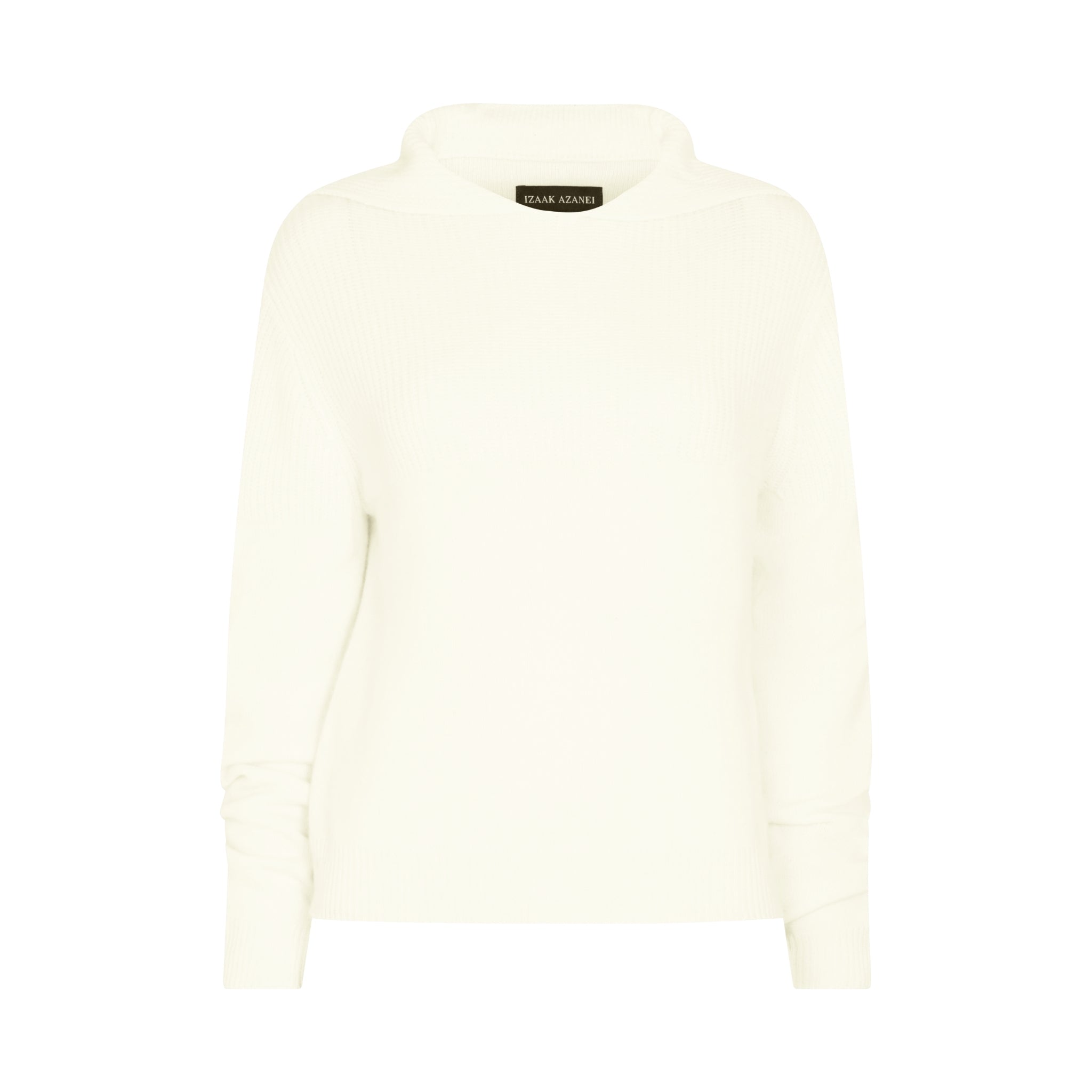 The Contrast Texture Hoodie in Ivory