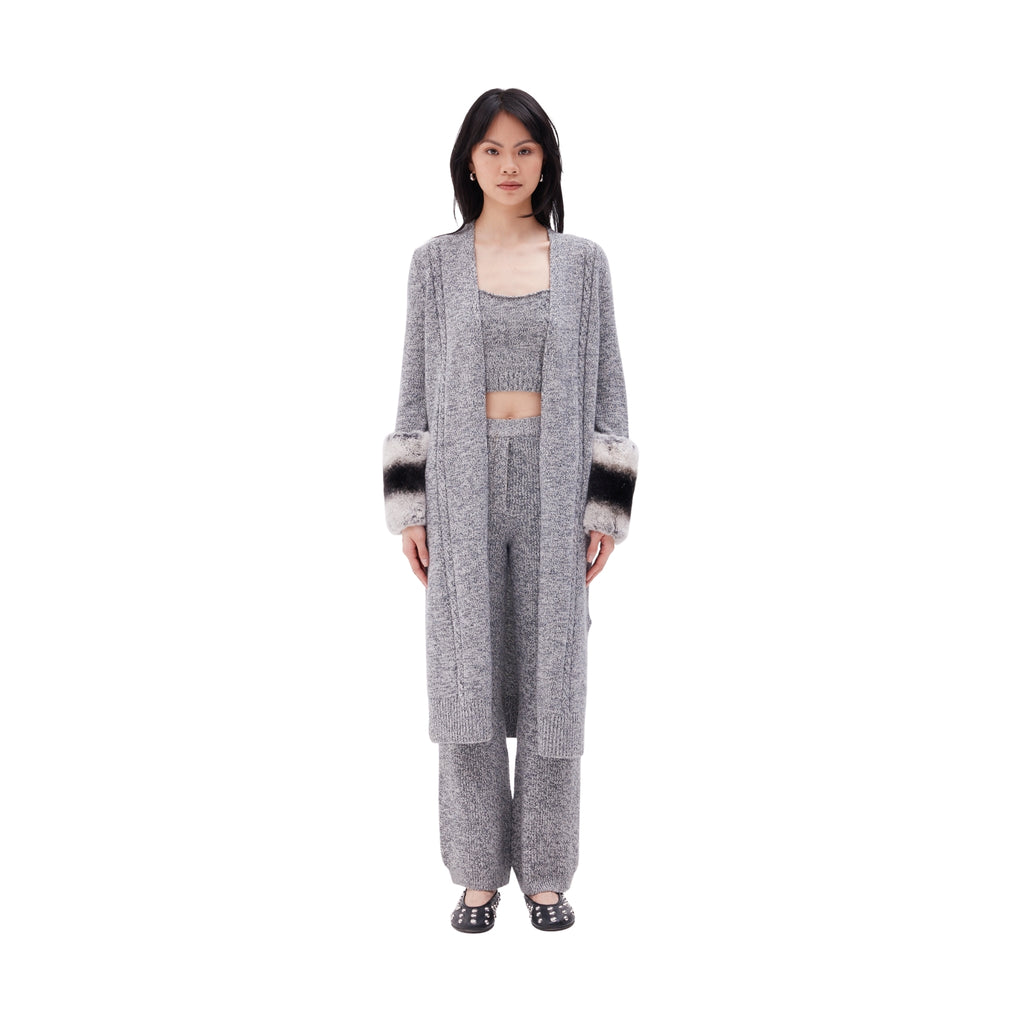 The Long Cuff Cardigan in Ink