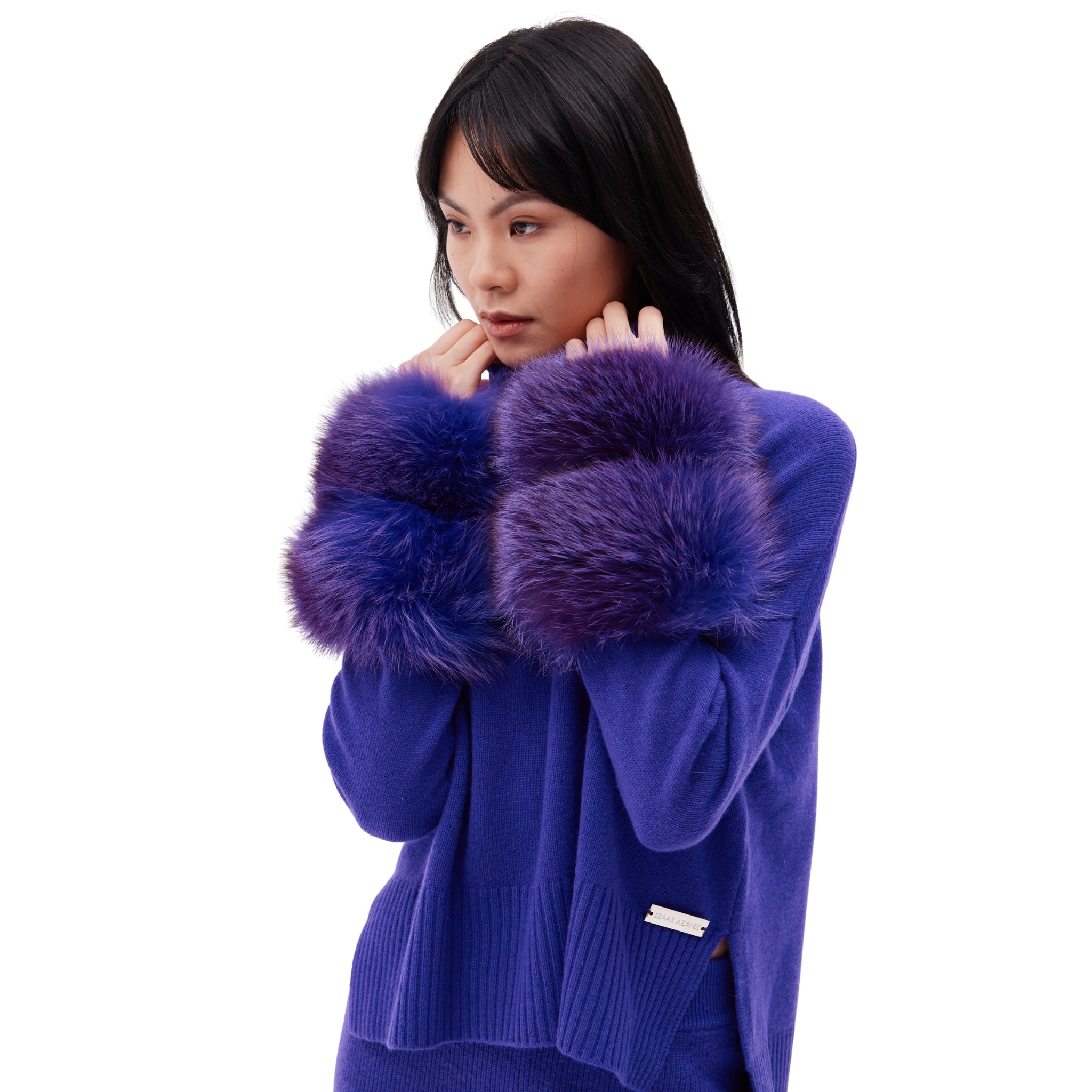 The Polo Neck with Cuffs in Royal Violet