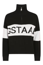 Load image into Gallery viewer, SKI: &#39;GSTAAD&#39; High Neck Zip Up Base Layer in Black
