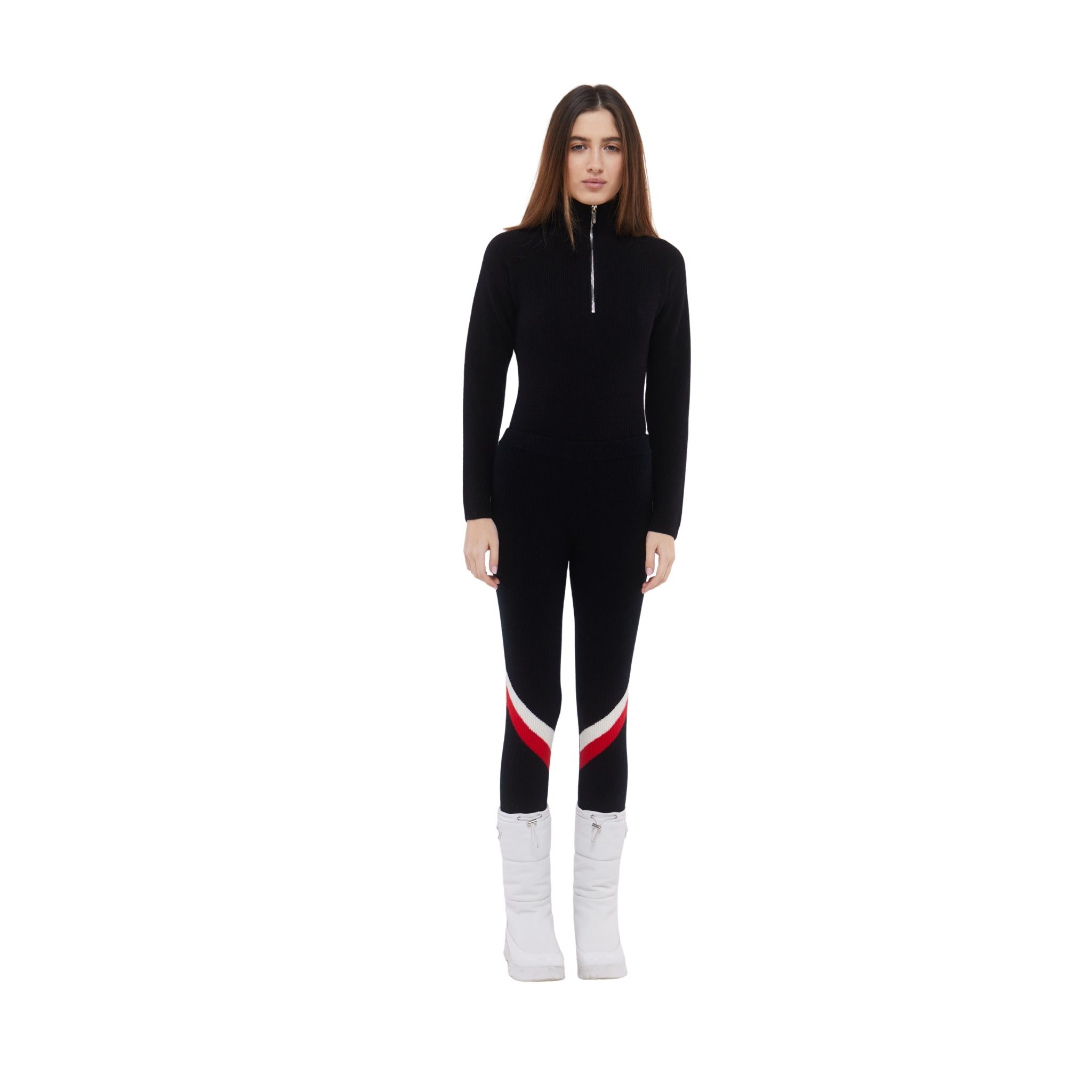 SKI: Triple Tone Base Layer Stirrups in Black