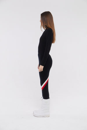 SKI: Triple Tone Base Layer Stirrups in Black