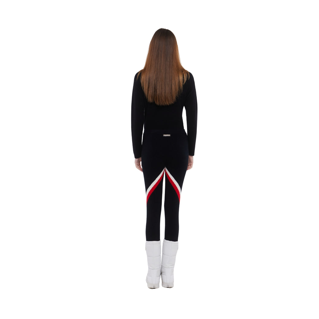 SKI: Triple Tone Base Layer Stirrups in Black