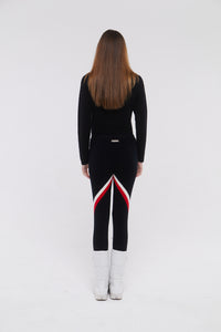 SKI: Triple Tone Base Layer Stirrups in Black