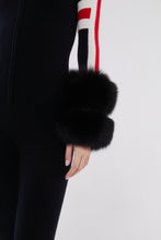 Load image into Gallery viewer, SKI: Apres Ski Triple Tone Jumpsuit with Cuffs in Black
