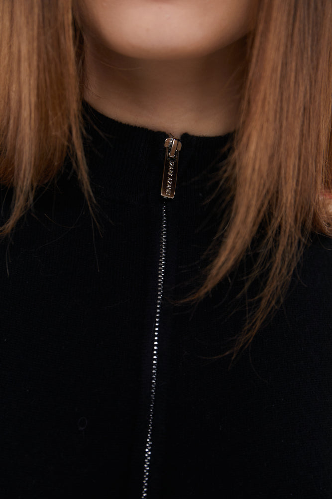 SKI: Black Base Layer Jumpsuit with Stripe Detail