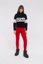 Load image into Gallery viewer, SKI: &#39;GSTAAD&#39; High Neck Zip Up Base Layer in Black
