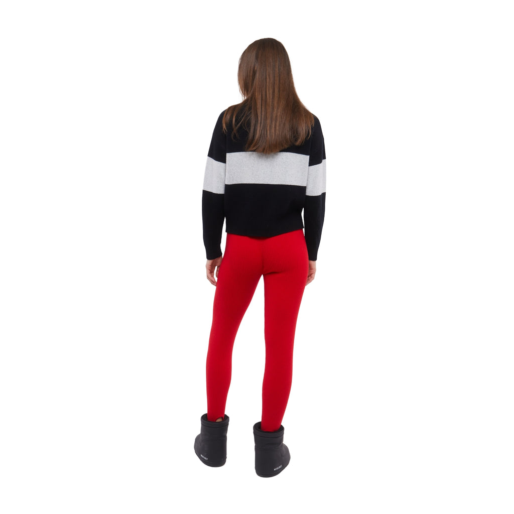SKI: 'GSTAAD' High Neck Zip Up Base Layer in Black