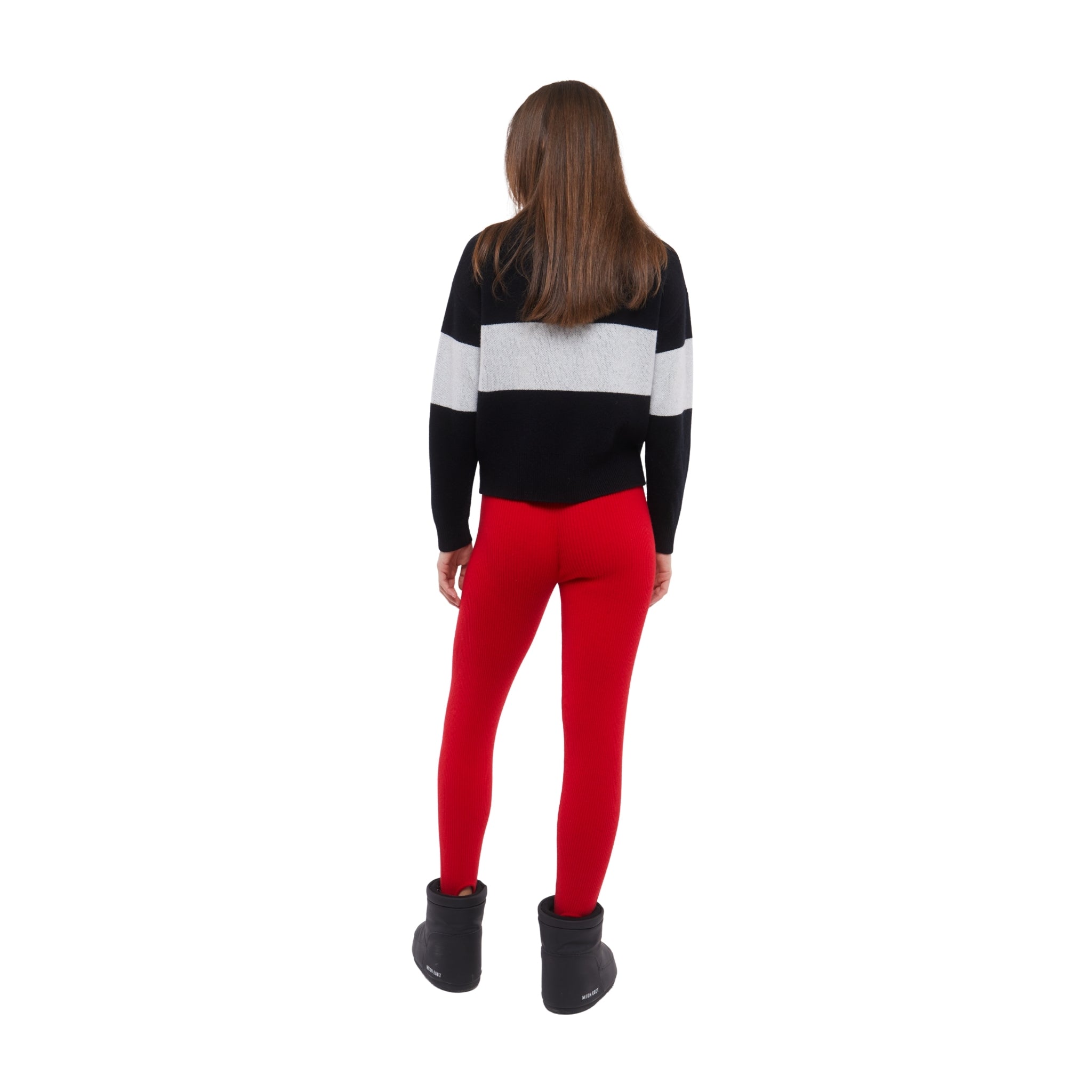 SKI: 'GSTAAD' High Neck Zip Up Base Layer in Black