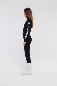 SKI: 'ON PISTE' Base Layer in Black