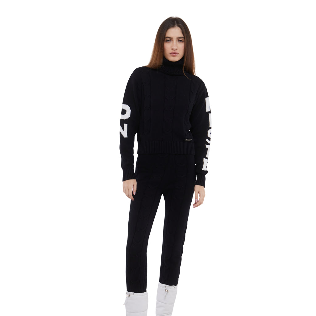 SKI: 'ON PISTE' Base Layer in Black