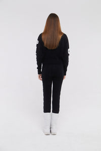 SKI: 'ON PISTE' Base Layer in Black