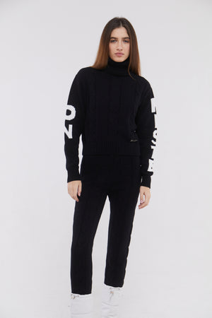 SKI: 'ON PISTE' Base Layer in Black