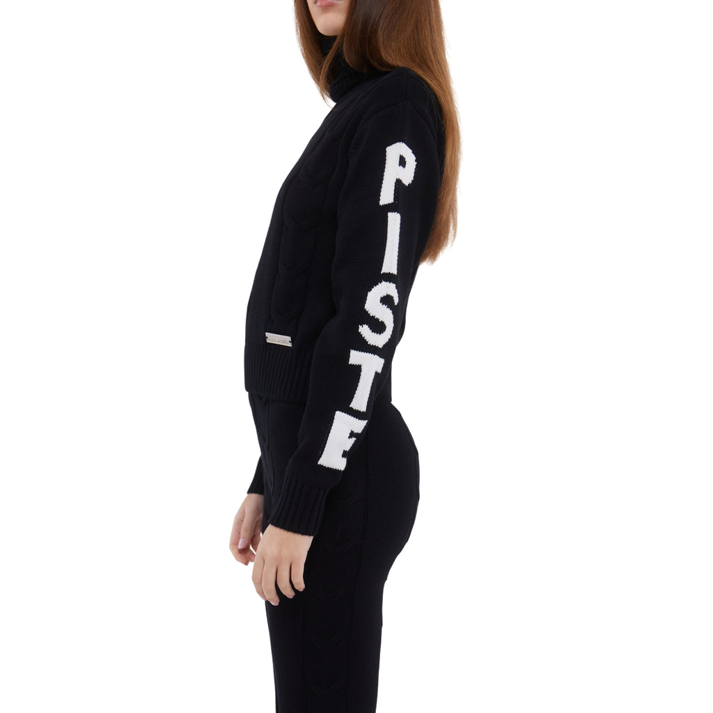 SKI: 'ON PISTE' Base Layer in Black